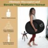 Premium Adjustable Meditation Floor Chair with Back Support