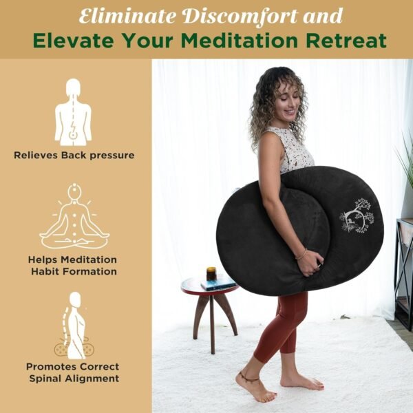 Premium Adjustable Meditation Floor Chair with Back Support